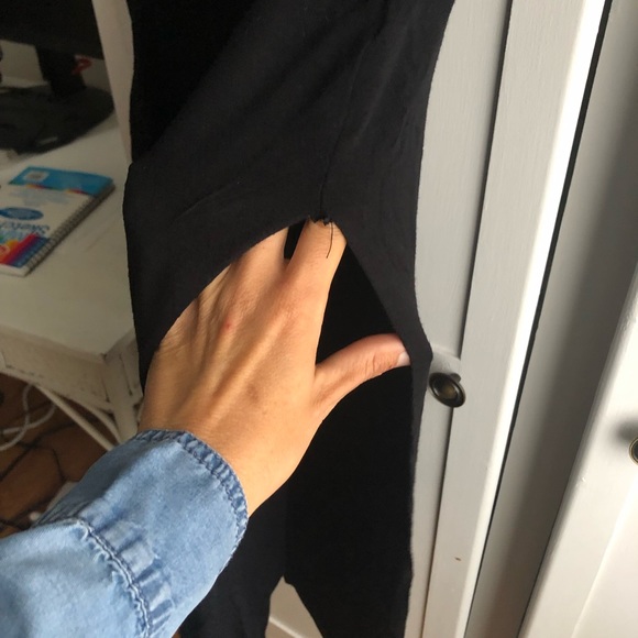 Cotton T shirt long top with long side slits - Picture 6 of 6